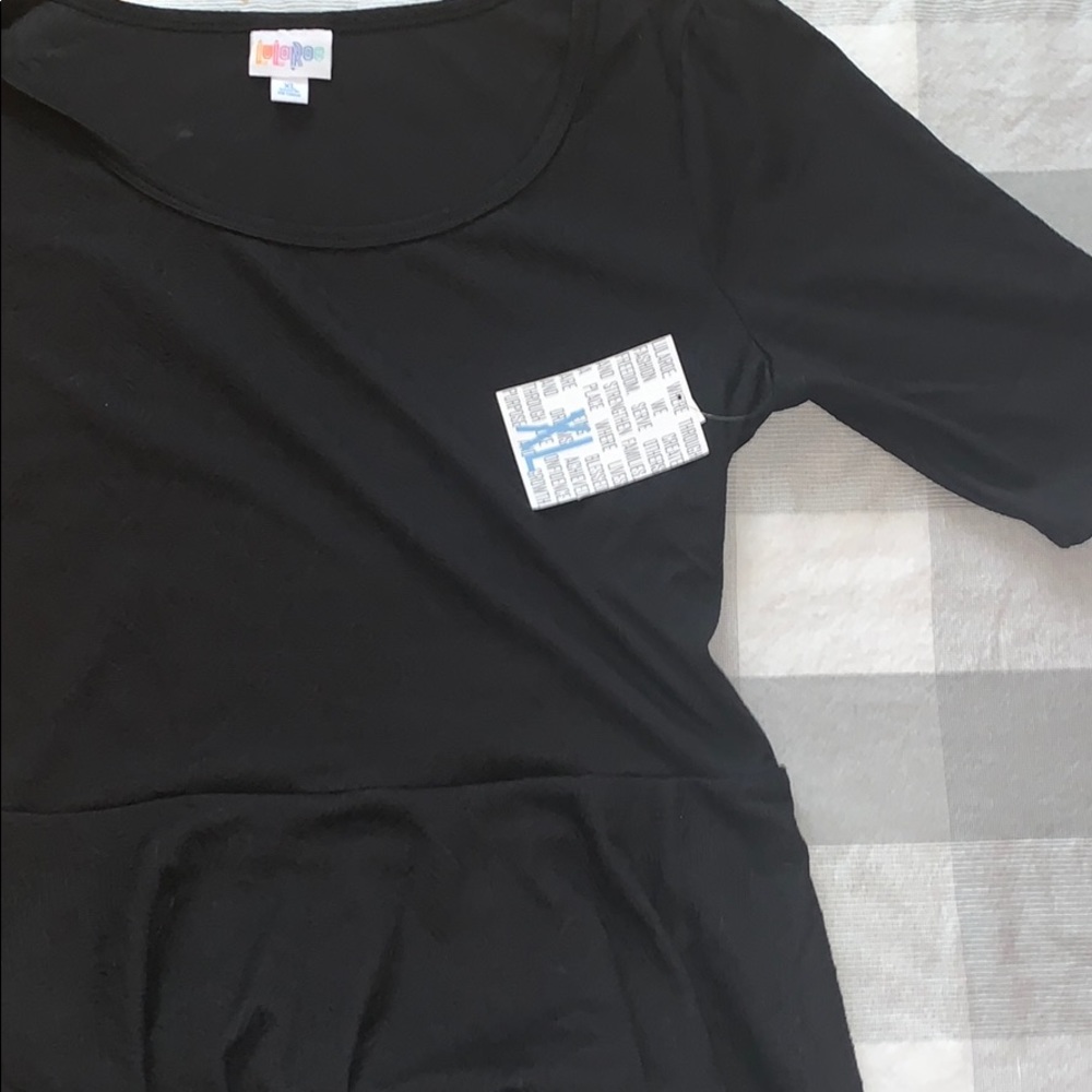 Lularoe Nicole XL BNWT SOLID BLACK NO POCKETS